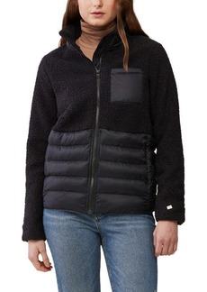 Soia & Kyo Colleen Mixed Media Jacket in Black at Nordstrom