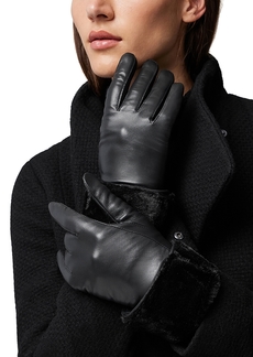 Soia & Kyo Demi Leather & Faux Fur Gloves
