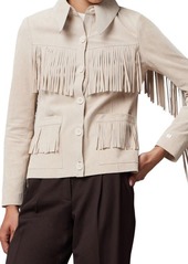 Soia & Kyo Giada Fringe Suede Jacket