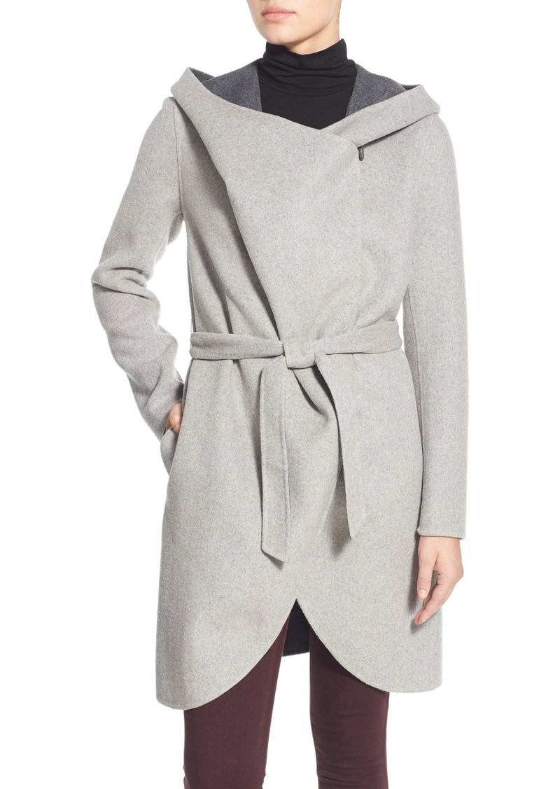 Soia & Kyo Reversible Double Face Hooded Wrap Jacket