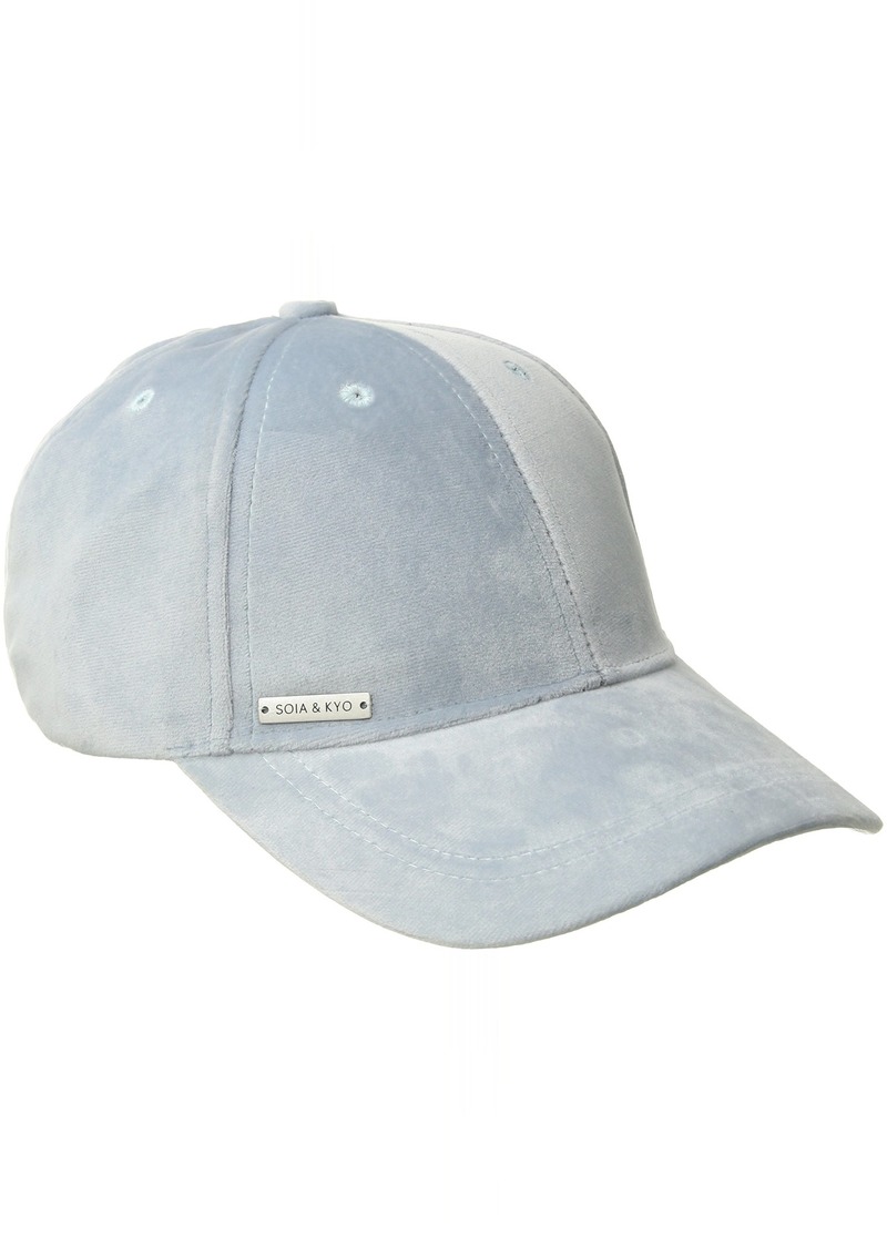 womens velvet baseball cap