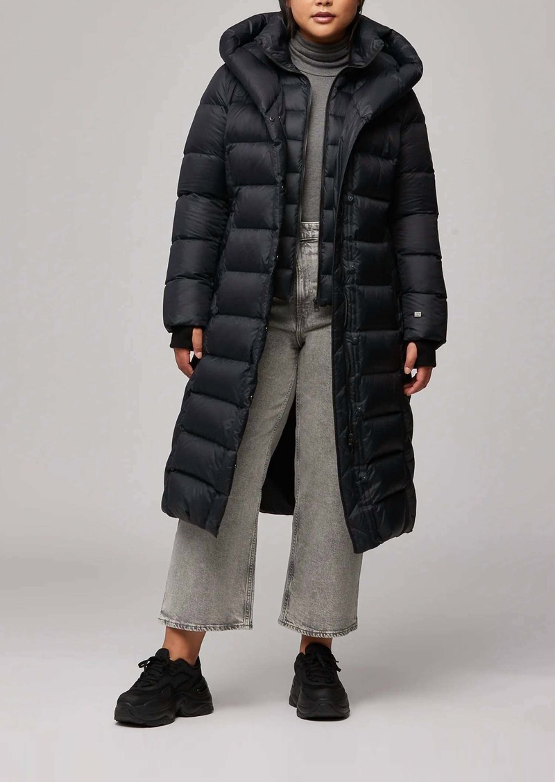 Soia & Kyo Talyse Hood Down Coat In Black