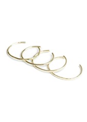 Soko 24K Gold-Plated Delicate Bangle Bracelet 4 Piece Set - Gold