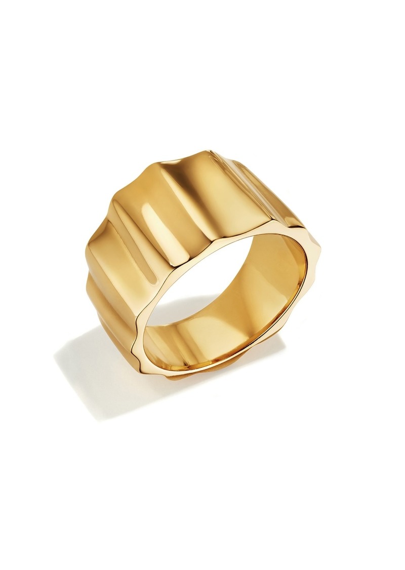 Soko 24K Gold-Plated Fuliwa Band Ring - Gold