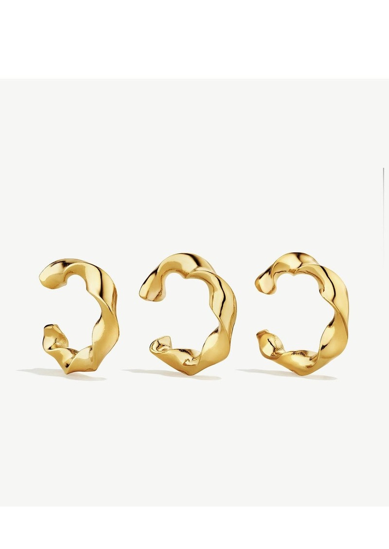 Soko Twist Ear Cuffs - 24k gold plated