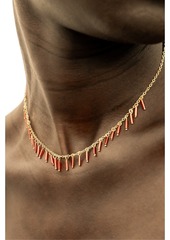 Soko Uwepo Necklace - 24k gold plated/red