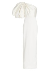 Solace London Acacia One-Shoulder Contrast Gown