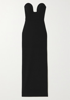 Solace London Audrey Strapless Stretch-crepe Gown