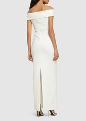 Solace London Ines Crepe Knit Maxi Dress