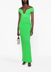 Solace London Marlowe off-shoulder gown