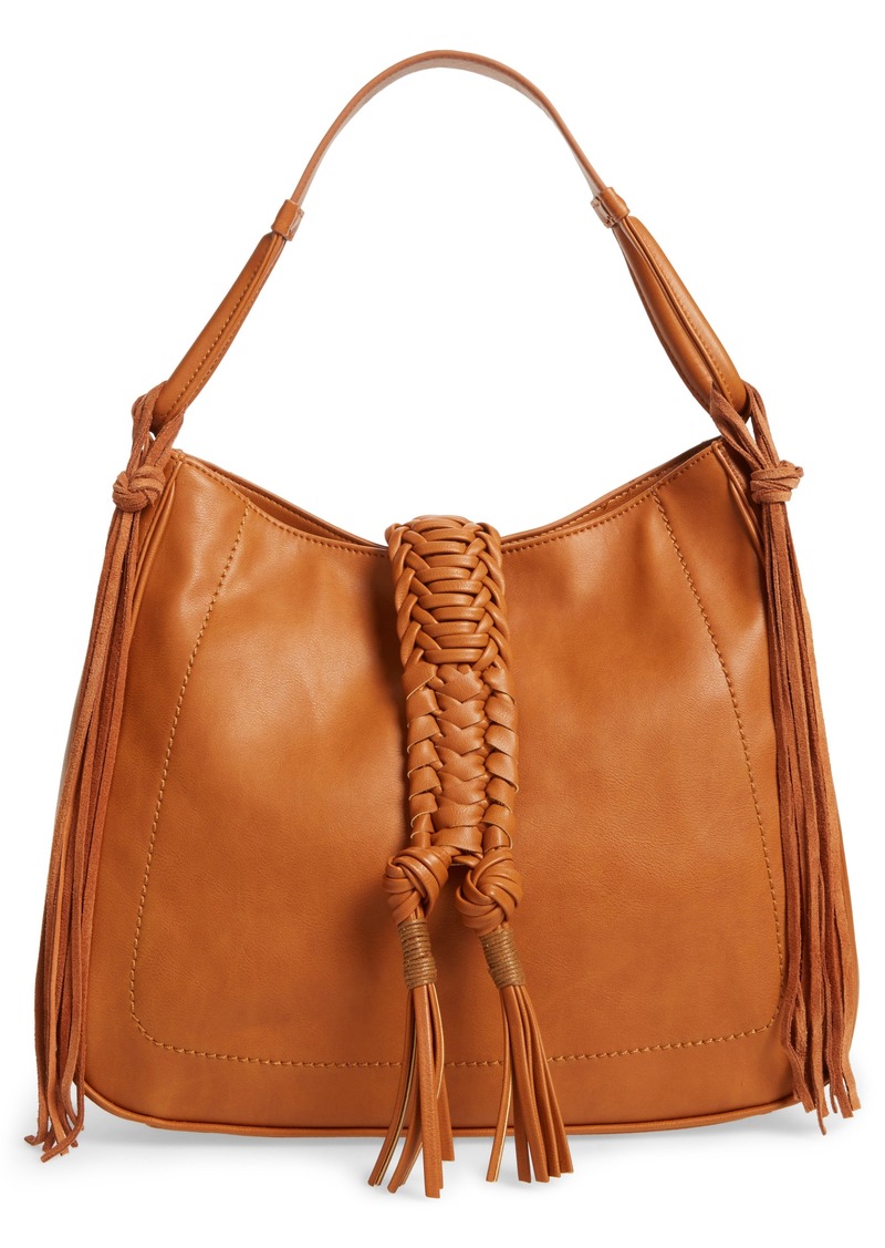 Sole Society Sole Society Vale Faux Leather Hobo Bag | Handbags