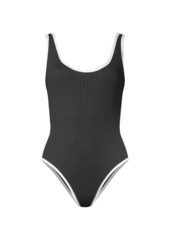 Solid & Striped Annemarie Ribbed One-Piece Swimsuit