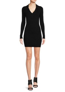 Solid & Striped Geena Ribbed Mini Bodycon Dress