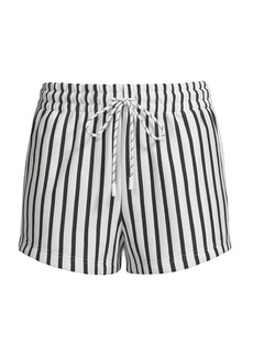 Solid & Striped Jolie Striped French Terry Drawstring Shorts