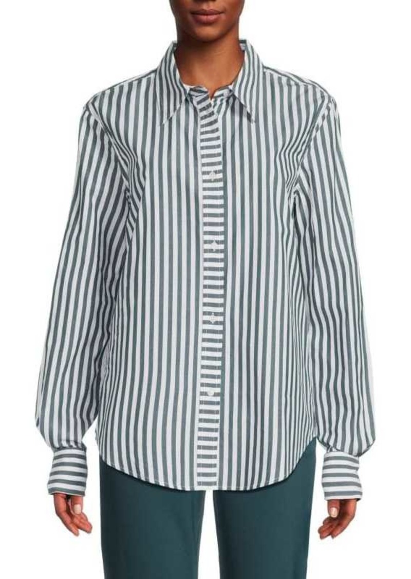 Solid & Striped Lauren Stripe Button Down Shirt