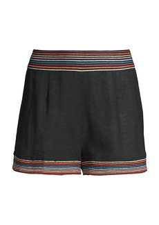 Solid & Striped Lennox Smocked Cotton Shorts