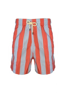 Solid & Striped Men The Classic Drawstrings Swim Shorts Trunks In Coral Ash Blue
