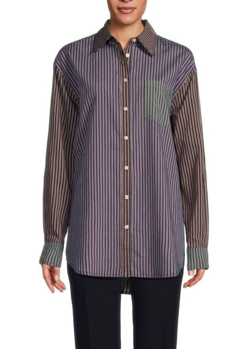 Solid & Striped Pinstripe Oxford Shirt