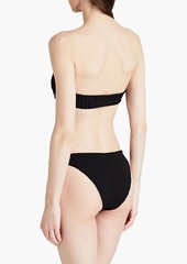 Solid & Striped - Annabelle reversible ribbed low-rise bikini briefs - Black - XL