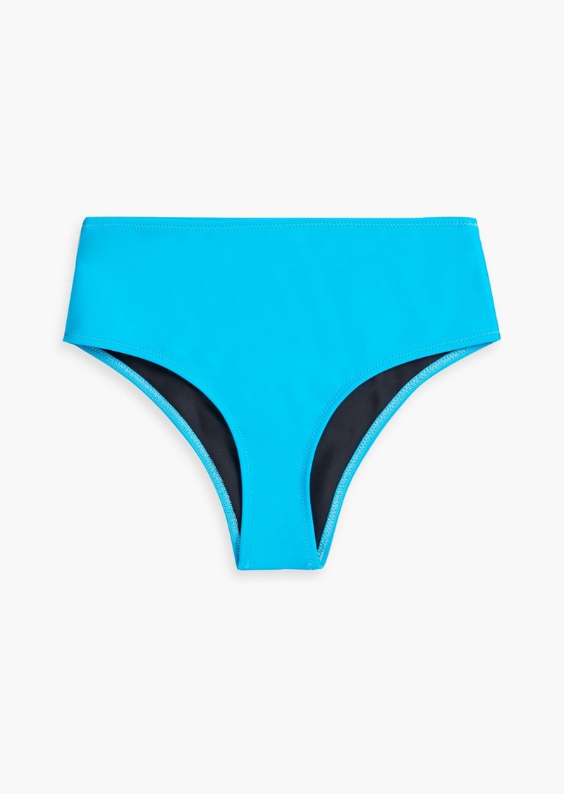 Solid & Striped - Bella high-rise bikini briefs - Blue - XS