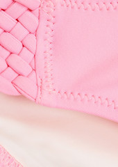 Solid & Striped - Elle woven low-rise bikini briefs - Pink - XS