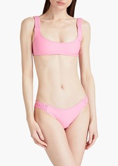 Solid & Striped - Elle woven low-rise bikini briefs - Pink - XS