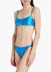 Solid & Striped - Elsa metallic bikini top - Blue - S