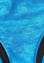 Solid & Striped - Elsa metallic low-rise bikini briefs - Blue - XS