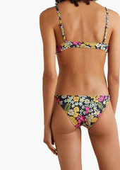 Solid & Striped - Il Pellicano Rachel floral-print low-rise bikini briefs - Black - XS