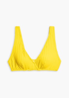 Solid & Striped - The Annie ribbed bikini top - Yellow - L