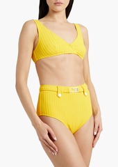 Solid & Striped - The Annie ribbed bikini top - Yellow - L