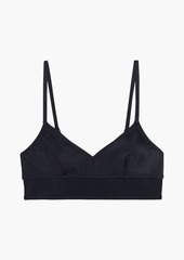 Solid & Striped - The Brigitte mesh-trimmed bikini top - Black - XS