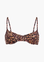 Solid & Striped - The Eva leopard-print underwired bikini top - Animal print - XS