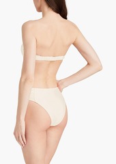 Solid & Striped - The Maisie ruched mid-rise bikini briefs - White - S