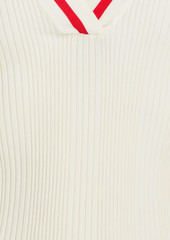 Solid & Striped - The Nerissa ribbed-knit mini dress - White - XS