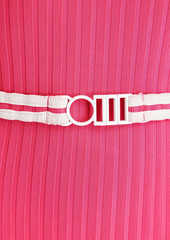 Solid & Striped - The Nina belted ribbed recycled swimsuit - Pink - XS