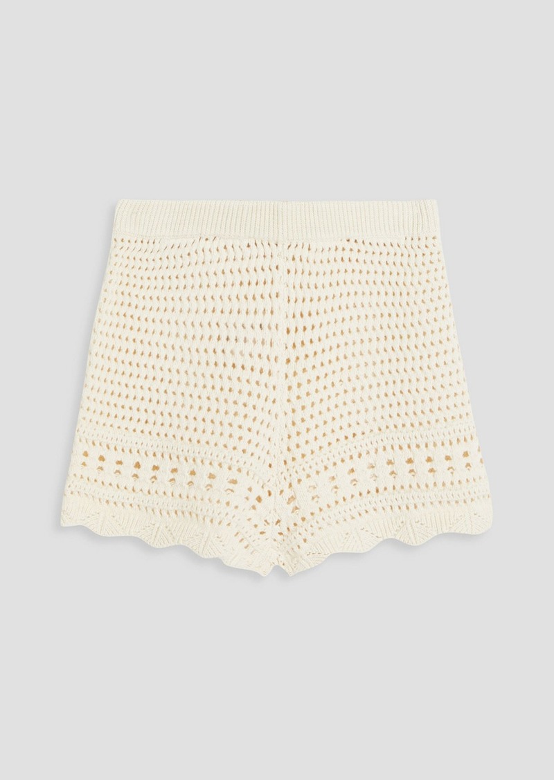 Solid & Striped - The Nolan crocheted cotton shorts - White - XS