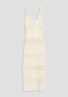 Solid & Striped - The Rhoda cutout crocheted cotton midi dress - White - M