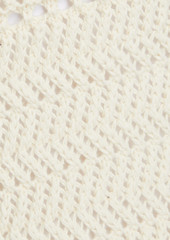 Solid & Striped - The Rhoda cutout crocheted cotton midi dress - White - M