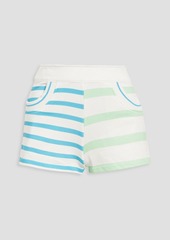 Solid & Striped - The Sophie striped French terry shorts - White - XS