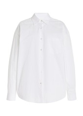 Solid & Striped - x Sofia Richie Grainge Exclusive The Jancy Cotton Button Up Top - White - XS - Moda Operandi