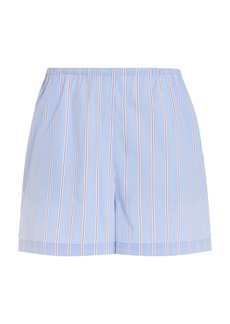 Solid & Striped - x Sofia Richie Grainge Exclusive The Loretto Cotton Shorts - Light Blue - S - Moda Operandi