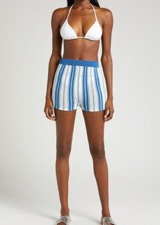 Solid & Striped Charlie Stripe Cover-Up Shorts