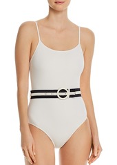 Solid & Striped Nina Belted One Piece Swimsuit