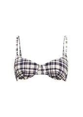 Solid & Striped The Ginger gingham underwired bikini top