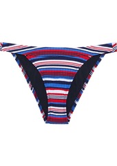 Solid & Striped Woman The Cleo Striped Ribbed Low-rise Bikini Briefs Multicolor