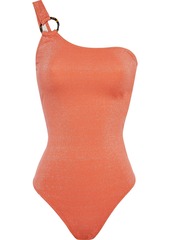Solid & Striped Woman The Juliana One-shoulder Metallic Swimsuit Coral