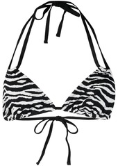 Solid & Striped Tenley zebra-print bikini top