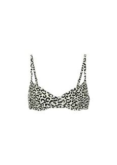 Solid & Striped The Eva leopard-print bikini top