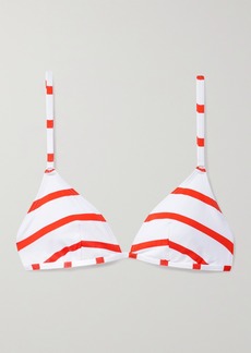 Solid & Striped The Lulu Striped Triangle Bikini Top